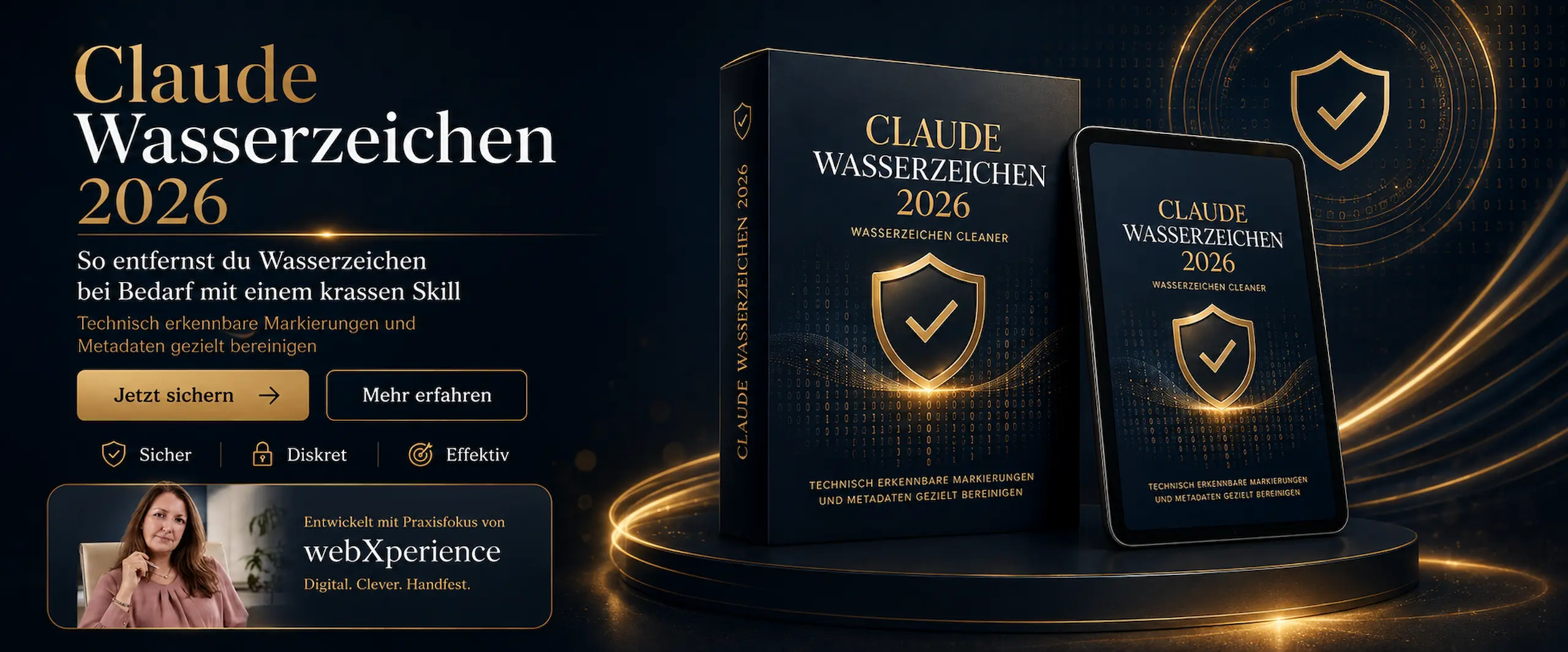 Claude Wasserzeichen 2026 – webXperience Watermark Cleaner